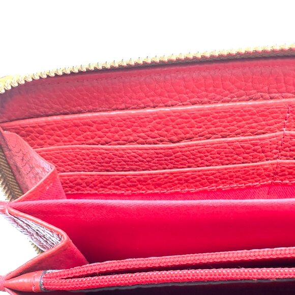 Dooney & Bourke Red Pebble Leather Wallet with Detachable Wristlet—EUC - Picture 10 of 13